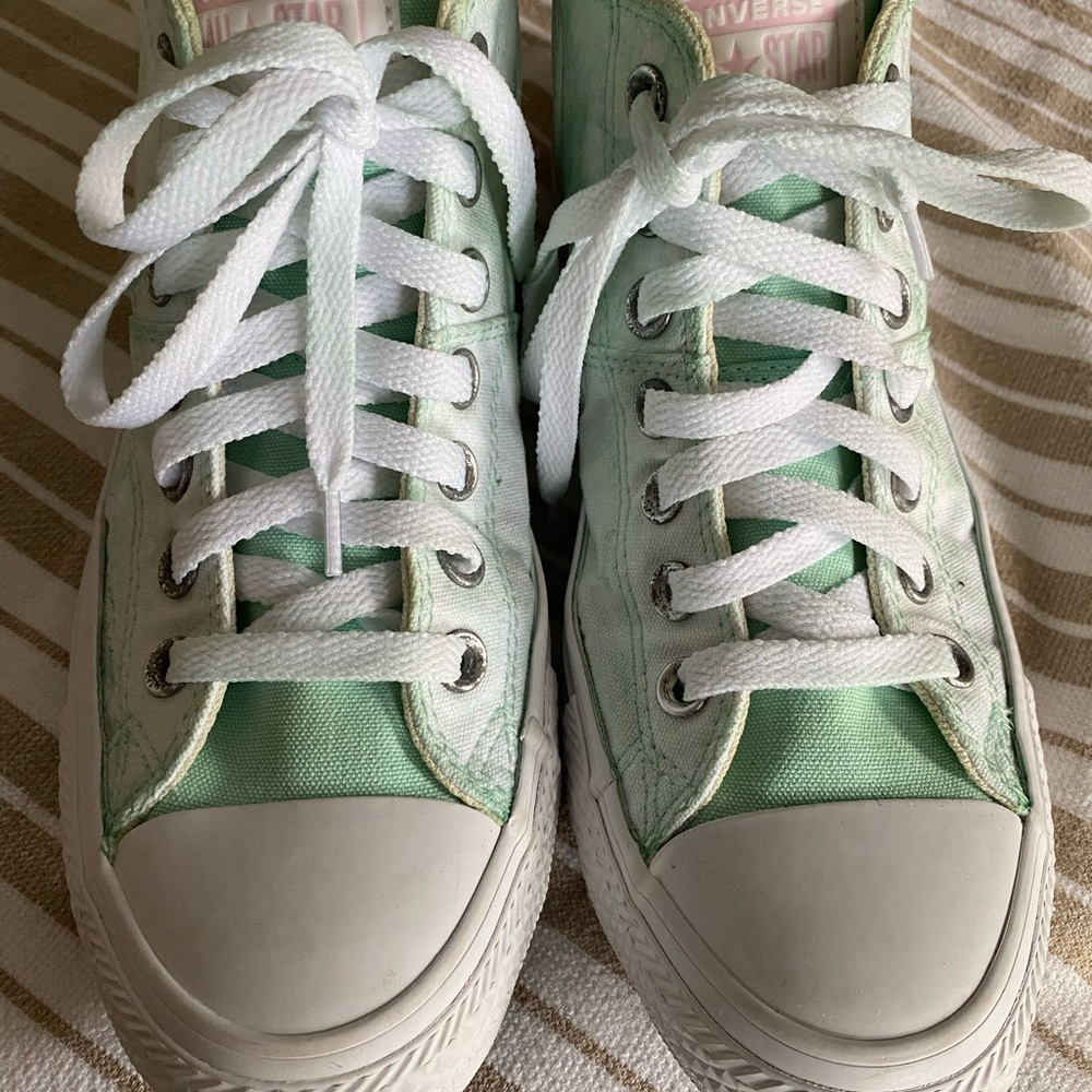 Converse Mint Green All Star Sneakers - Picture 7 of 9